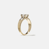 Round Lab Grown Diamond Five Stone Engagement Ring