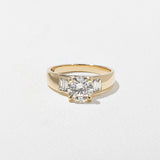 Round Lab Grown Diamond Five Stone Engagement Ring