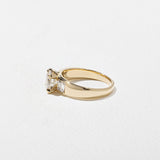 Round Lab Grown Diamond Five Stone Engagement Ring