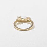 0.35 TCW Round & Pear- Curved Wedding Band
