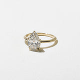 Pear Lab Grown Diamond Solitaire Engagement Ring