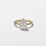 Pear Lab Grown Diamond Solitaire Engagement Ring