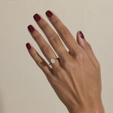 Emerald Lab Grown Diamond Solitaire Engagement Ring