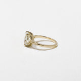 Elongated Cushion  Lab Grown Diamond Solitaire Engagement Ring