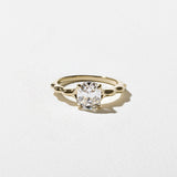 Cushion Lab Grown Diamond Solitaire Engagement Ring