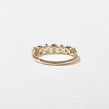 0.57 TCW Round Half Eternity Lab Grown Diamond Wedding Band