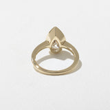 Pear Lab Grown Diamond Bezel Solitaire Engagement Ring