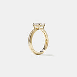 Asscher Lab Grown Diamond Pave Setting Engagement Ring