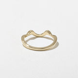 0.12 TCW Round Curved Wedding Band