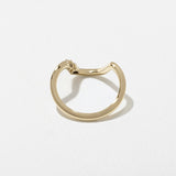 0.15 TCW Pear & Marquise Curved Wedding Band