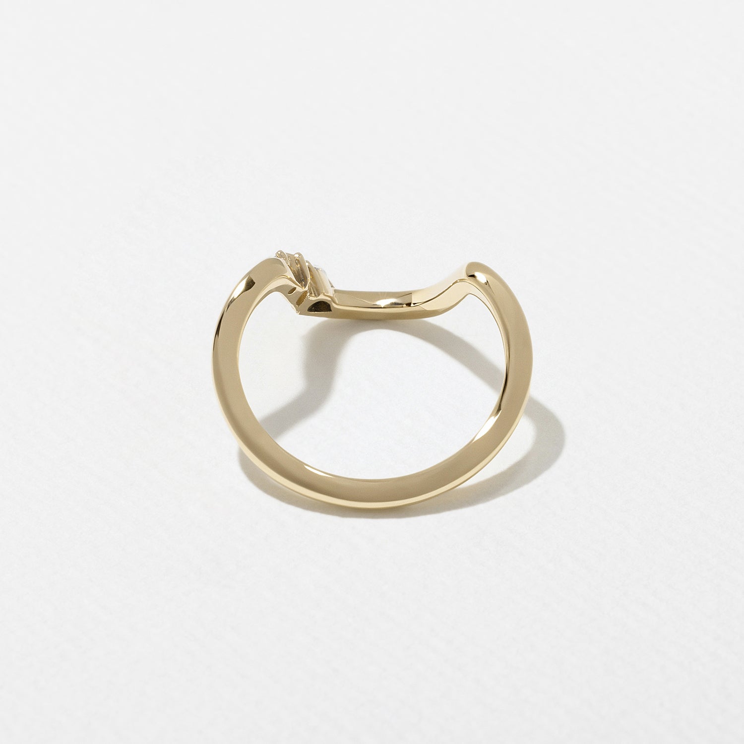 0.15 TCW Pear & Marquise Curved Wedding Band