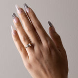 East-West Emerald  Lab Grown Diamond Solitaire Engagement Ring