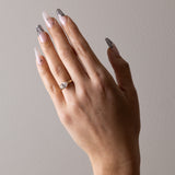 East-West Pear Lab Grown Diamond Solitaire Engagement Ring