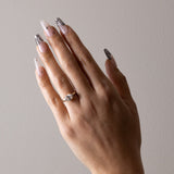 East-West Oval Lab Grown Diamond Solitaire Engagement Ring