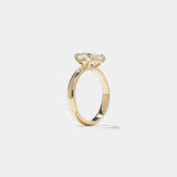 East-West Oval Lab Grown Diamond Solitaire Engagement Ring