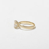 East-West Oval Lab Grown Diamond Solitaire Engagement Ring