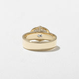 East-West Oval Lab Grown Diamond Solitaire Engagement Ring