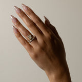 Oval  Lab Grown Diamond Three Stone Engagement Ring