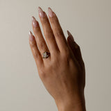 Pear Lab Grown Diamond Three Stone Engagement Ring