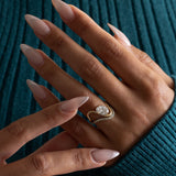 Oval Lab Grown Diamond Unique Solitaire Engagement Ring