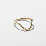 Classic Curve Plain Yellow Gold Wedding Band