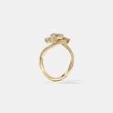 Oval  Lab Grown Diamond Three Stone Engagement Ring