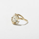 Oval  Lab Grown Diamond Three Stone Engagement Ring