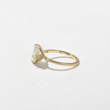Pear Lab Grown Diamond Solitaire Engagement Ring
