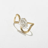 Oval Lab Grown Diamond Unique Solitaire Engagement Ring