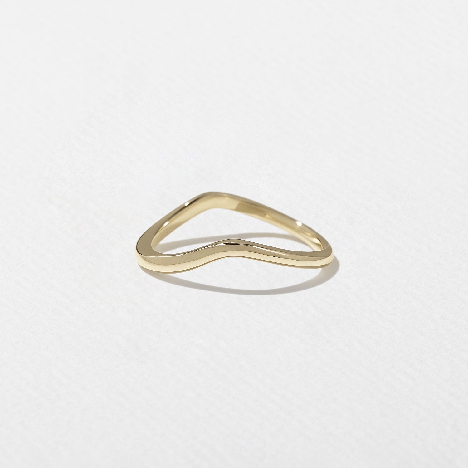 Unique Curved Wedding Band