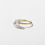 Pear Lab Grown Diamond Solitaire Engagement Ring