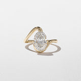 Oval Lab Grown Diamond Unique Engagement Ring