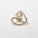 Oval Lab Grown Diamond Unique Engagement Ring