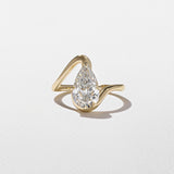 Pear Lab Grown Diamond Solitaire Engagement Ring