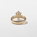 Oval Lab Grown Diamond Dainty Engagement Ring
