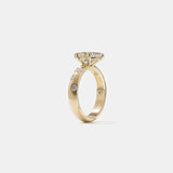 Oval Lab Grown Diamond Dainty Engagement Ring