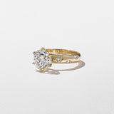 Round Lab Grown Diamond Dainty Engagement Ring