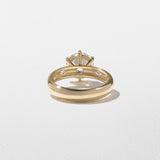Round Lab Grown Diamond Dainty Engagement Ring