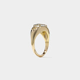Emerald Lab Grown Diamond Solitaire Style Engagement Ring