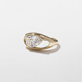 Pear Lab Grown Diamond Solitaire Style Engagement Ring