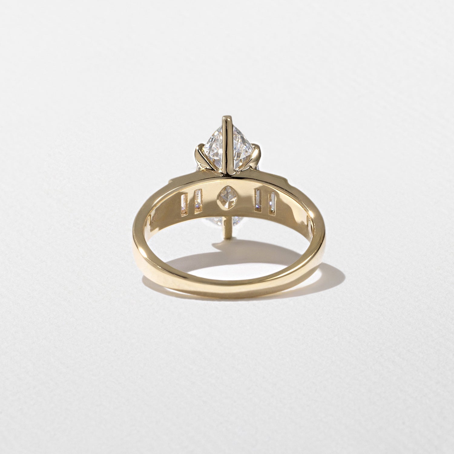 Marquise Lab Grown Diamond Five Stone Engagement Ring