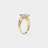 Marquise Lab Grown Diamond Five Stone Engagement Ring