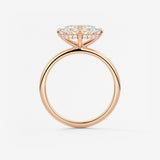 Oval East West Solitaire Lab Grown Diamond Engagement Ring