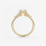 Oval Three Stone Lab Grown Diamond Engagement Ring
