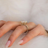 Radiant Lab Grown Diamond Hidden Halo Engagement Ring