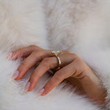 Radiant Lab Grown Diamond Hidden Halo Engagement Ring
