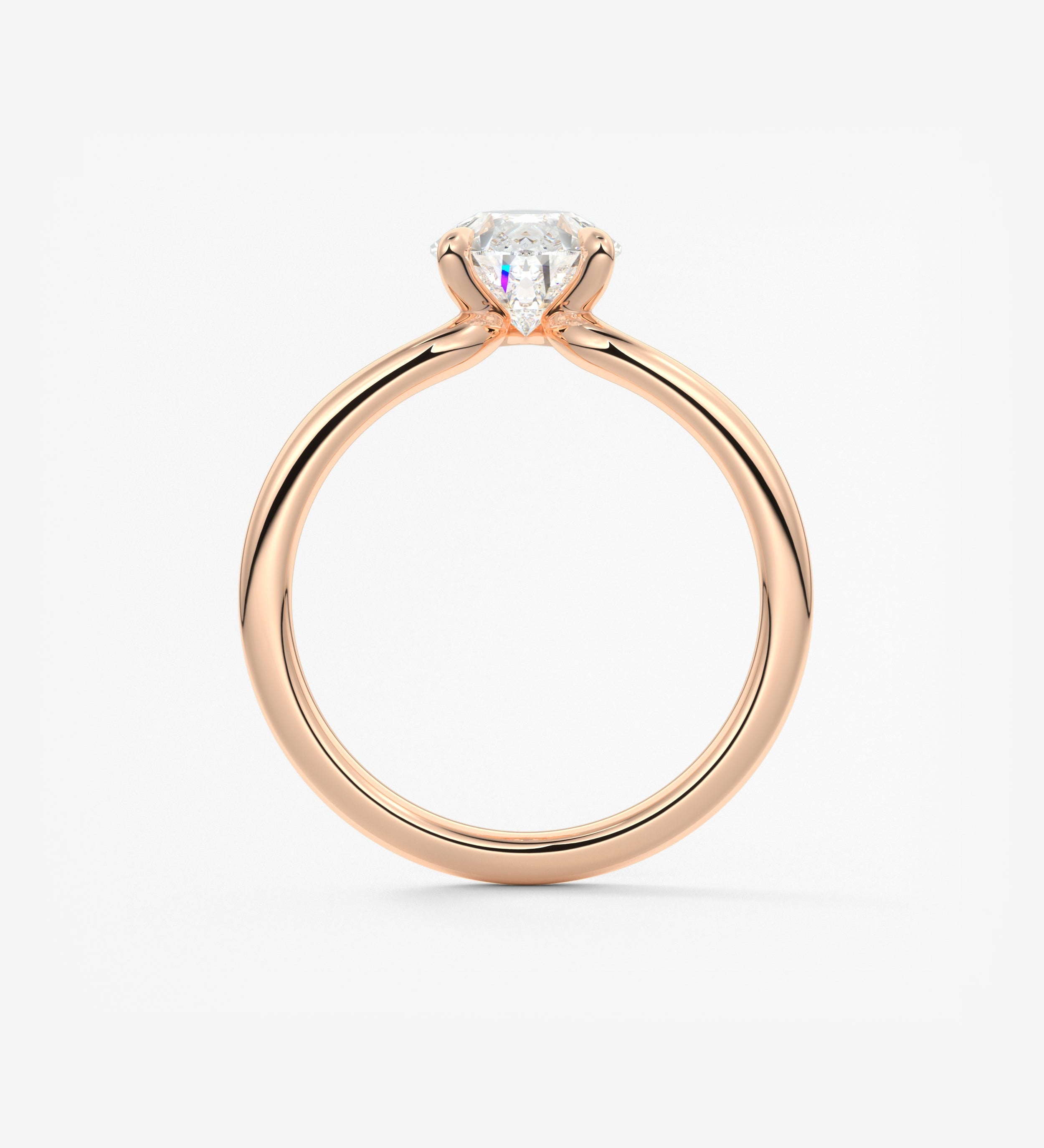 Pear Solitaire Lab Grown Diamond Engagement Ring