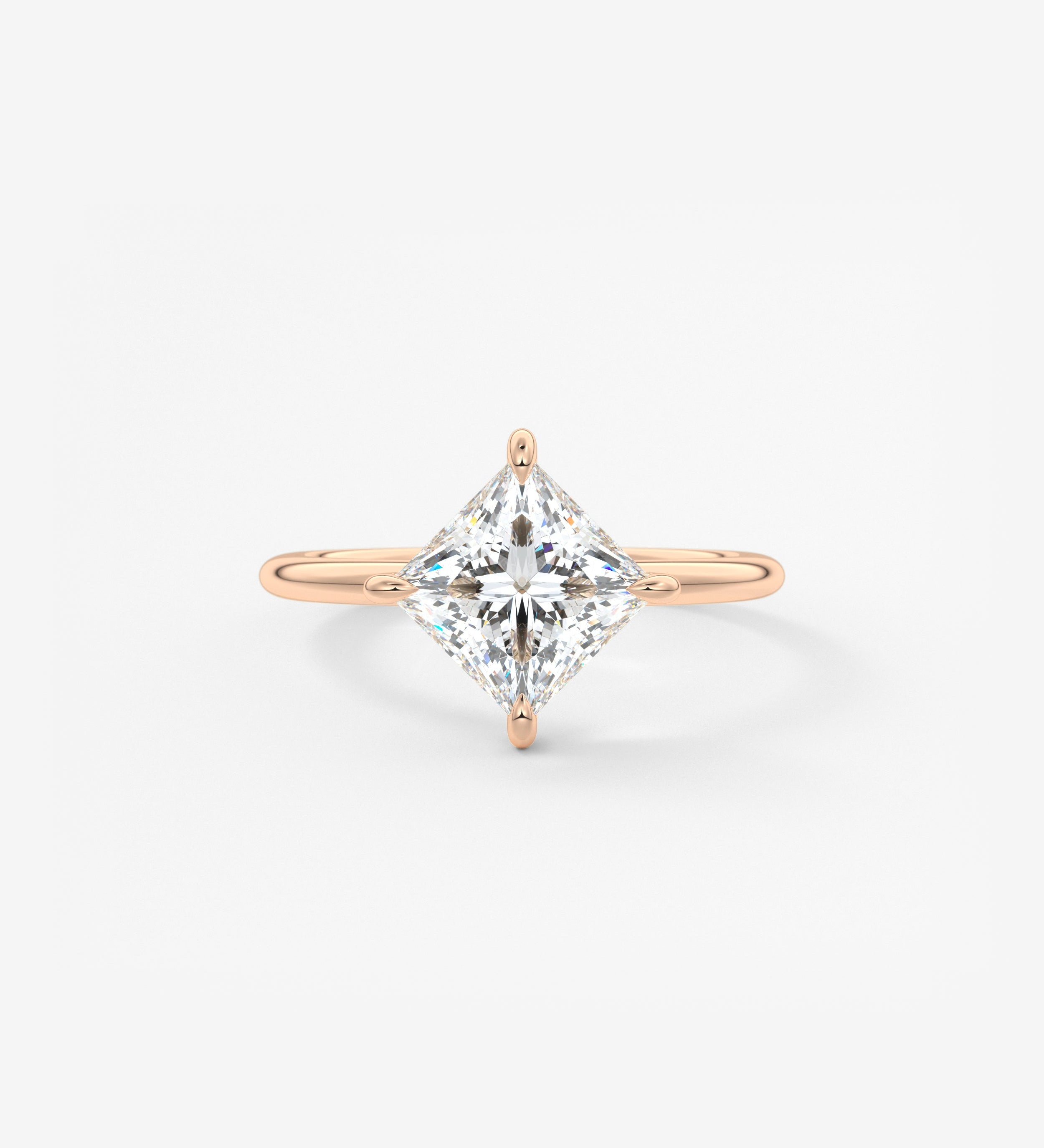 Princess East West Lab Grown Diamond Engagement Ring