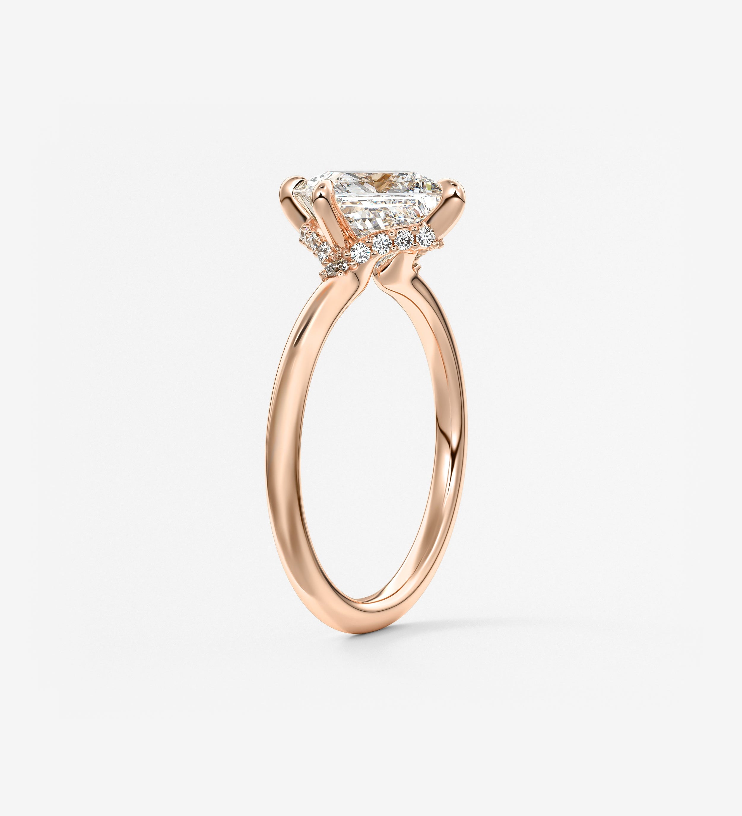 Princess East West Lab Grown Diamond Engagement Ring