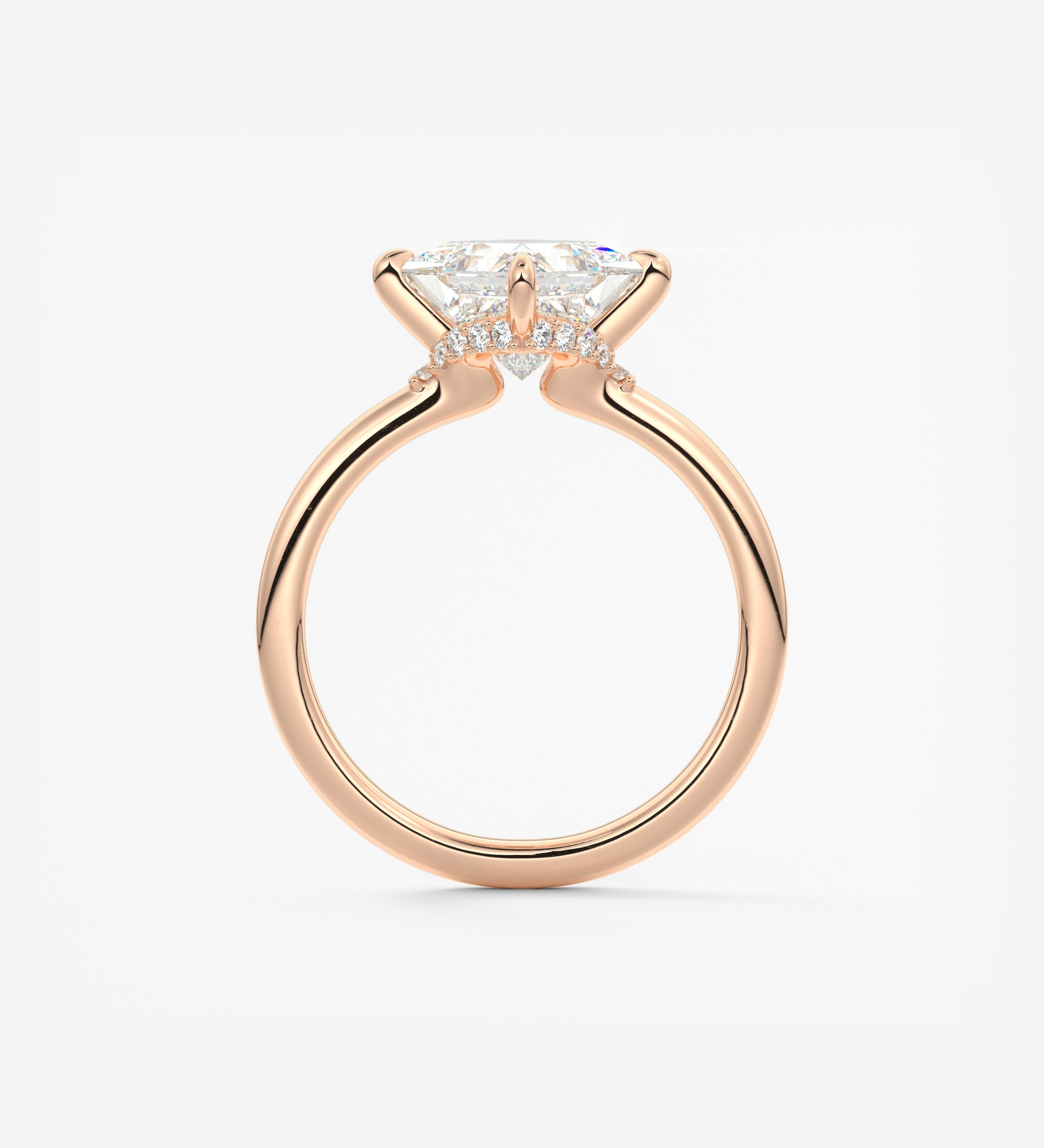 Princess East West Lab Grown Diamond Engagement Ring